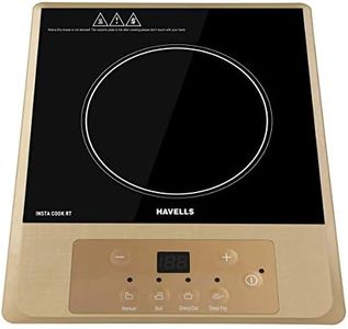 Havells Induction Cooktop Insta Cook - RT|4 Cooking Options|Glass Ceramic Plate|Soft Touch|Auto Pan Detection|Energy Efficient|Double MOV|3 Yr Coil & 1 Yr Product Manufacturer Warranty| Brown Black