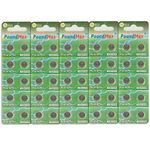 50 x AG13 LR44 1.5 V PoundMax Alkaline Button Cell Battery