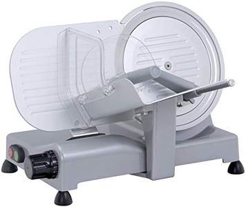 R.G.V. Lusso 25 Gl Affettatrice Elettrica, 140 Watt, Alluminio, Argento, Lama Diametro 25 Cm