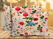 BMRGIFTS Soft Fabric Decorative Designer Printed Pillow Cover Cases Decorations for Sofa Living Bed Room 12x18 inch, Set of 2 Multi(PC15)