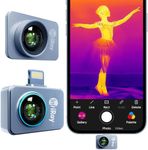 InfiRay Xinfrared P2 Pro Thermal Imaging Camera with Magnetic Macro Lens, 9g Fully Metal Body, Measuring Temperature Range -20°C~550°C, 25Hz 256X192 Resolution, Support iOS 11 and Above (for iOS Only)