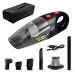 IBELL VC6950 Wireless Car Vacuum Cleaner, Rechargeable, Wet & Dry, Hand Held Portable, with High Suction Power (Black)