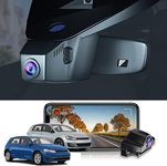 Fitcamx 4K Dual Dash Cam Adapts for VW Golf GTI R S Sport Hatchback SE TSI 1.4T 2015-2022 MK7 MK7.5 MK8 (Model B), OEM Style, Front 2160P Rear 1080P Video, Loop Recording WiFi, Parking Mode,128GB Card