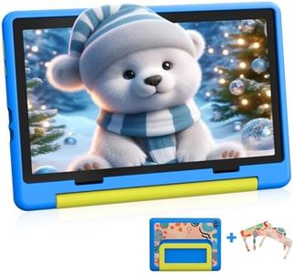 Laptok 10 Inch Kids Tablet, Android 14 Tablet for Kids Octa-Core with 8GB+64GB+1TB Expand ｜ Parental Control｜WiFi 6｜BT 5.3｜Dual Camera｜Protective Case｜Great Gift for Child(Blue)