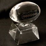 Luxurious Crystal Sports Award - Perfect for MVPs, Coaches, and Team Achievements (Football)