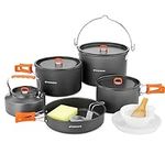 Odoland 18pcs Camping Cookware Larg