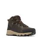 Columbia Men's Peakfreak 2 Mid Outdry Leather waterproof mid rise hiking boots, Brown (Cordovan x Black), 9 UK