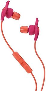 Skullcandy XTplyo - Auriculares in-Ear Deportivos, con micrófono, Resistentes al Sudor, Color Rosa y Naranja