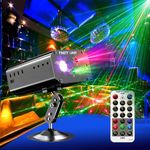 DJ Disco Party Lights Stage Lights Spooboola Led Stage Projector Stage Effect Karaoke Strobe Perform for Stage Lighting with Remote Control for Dancing Xmas Gift KTV Bar Birthday Out …