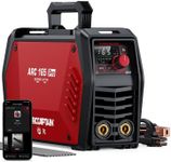 ARCCAPTAIN iControl ARC165 Pro Stick Welder, [APP Control] 165Amp ARC/Lift TIG Welding Machine, Large LED Display, IGBT Inverter 110V/220V MMA Welder with Hot Start, Arc force, and Anti-Stick