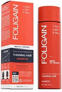 Foligain Triple Action Shampoo For Thinning Hair, Men’s Volumizing Shampoo, with 2% Trioxidil 8 Fl. Oz.