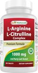 Best Naturals L-Arginine L-Citrulline Complex 1000 mg 250 Tablets (250 Count (Pack of 1))