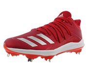 adidas Afterburner 6 Cleats Men's, Scarlet-Silver Metallic-Active Red, 6 UK