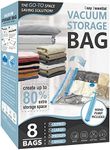 8 Pack Vacuum Storage Bags, Space S