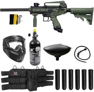 Maddog Tippmann Cronus Tactical Titanium HPA Paintball Gun Marker Starter Package - Black/Olive