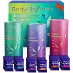 BodyRefresh Shower Steamers Aromatherapy - 18 Pack Shower Bombs with Essential Oils, Self Care Christmas Gifts for Women, Birthday Gifts for Women and Men, Stocking Stuffers for Women, Bloom Variety