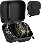 GWCASE Case Compatible with Walker's Razor Slim Electronic Earmuffs, Storage Holder for Howard Leight, for PROHEAR 016 Ear Protection Earmuffs, Carrying Organizer Bag for Shooting Glasses (Box Only)