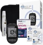 TRUENESS AIR Blood Glucose Meter Bundle - Blood Glucose Monitor, Case, 100 Test Strips, 100 Lancets, Lancing Device - Fast, Easy Testing Supplies for Home Use
