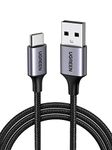 UGREEN USB Type C Cable Nylon Braided USB 2.0 to USB C Cable Fast Charger Cord Compatible with iPhone 16 15, iPad, Galaxy S25 S24 Ultra Note, Pixel 9 8 7, LG, 1.5ft