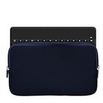 kwmobile Neoprene Case Compatible with Logitech KEYS-TO-GO - Case for Keyboard Soft Travel Sleeve - Dark Blue