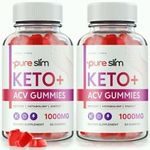 (2 Pack) Pure Slim Keto + ACV Gummies for Advanced Weight loss and Energy Levels