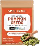 100% Raw Pumpkin Seeds (14oz) Unsalted, Unshelled Pepitas | Gluten Free Snacks - Nutty & Crunchy | For Cooking & Baking | Resealable Bag | Freshness Sealed