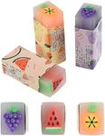 15Pcs Cute Fruit Erasers for Kids, Fun Food Pencil Erasers for School Supplies Prize Gifts Party Favors