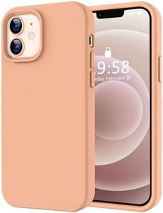 LOVE 3000 Designed for iPhone 12 Case/iPhone 12 Pro Case, Premium Silicone with [Soft Anti-Scratch Microfiber Lining] Shockproof Protective Phone Case for Men Women Girls 6.1", Cantaloupe
