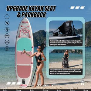 TIGERXBANG 10'6 Inflatable Paddle Board – Pink SUP