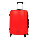 Tommy Hilfiger Crystal ABS 76 cms Red Hard Sided Suitcase (8903496099058)