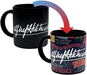 Heat Changing Alfred Hitchcock Movie Titles Mug - Add Coffee and His Most Famous Films Appear