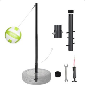 Trymaker Tetherball Set, Tetherball Ball and Rope and Pole 10.43’ Height Heavy Duty, Soft Tetherball Equipment Kit for Backyard Outdoors(no Base Included in Set)