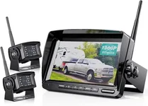 Digital Wireless Backup Camera System Kit,No Interference,IP69 Waterproof Wireless Rear View Camera 7 Inch LCD Wireless Reversing Monitor For Truck/Semi Trailer/Box Truck/RV WX02