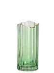 PEPAXON Large Glass Vase for Flower Vase Heavy Cylinder Vase Home Decoration Green 10x25cm