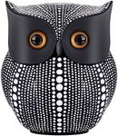 Owl Statue Home Decor (Black) for Home Living Room Bedroom Bookshelf TV Stand Bedside Stand Office Decor