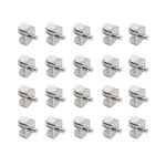 WYAN 20 Pieces Adjustable Glass Shelf Bracket, Glass Clamp, Glass Hinge Heavy-Duty Clamp, Suitable for Glass Support