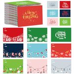 Kosiz 200 Pcs Christmas Gift Card Holders 2.7 x 3.9 Inches Xmas Card Envelopes Employee Gifts Assorted Small Envelopes for Tips Coins Presents Christmas New Year Holiday Greeting Gift, Without Card