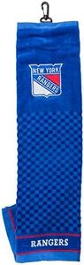 Team Golf NHL New York Rangers Embroidered Golf Towel Embroidered Golf Towel, Checkered Scrubber Design, Embroidered Logo