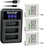Kastar 3 Pack Battery and LCD Tripl