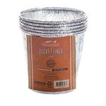 Traeger Grills BAC572 5-Pack Bucket Liner, Basic Pack, Grey