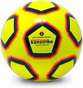 Lionstrike Size 3 Lite Football with NeoBladder Technology | Light Kids Football Size 3 (Age 3-7 Years)| Boys/Girls Indoor Outdoor Training/Coaching Football |4 Layered Construction & Leather Coating