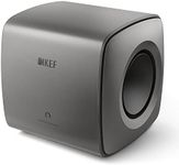 KEF KC62 6.5 Inch 1000W Compact Powered Subwoofer (Titanium Grey)