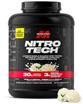 Muscletech Whey Protein Powder - Nitro-Tech Ultimate Muscle Building Formula with Whey Protein Isolate & Peptides - 30g of Protein, 3g of Creatine & 6.8g of BCAA - Vanilla Cream, 5 Pound (Pack of 1)