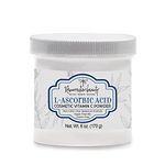 L-Ascorbic Acid Powder USP/FCC Grade (Vitamin C), 6 oz. Jar. For Use in Serums and Cosmetic Formulations