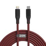 iPhone Charger Cord 20FT/6M[MFi Certified], Nylon Braided Lightning Cable Long Apple Charger Cable, Phone Chargers for iPhone 14 13 12 11 Xs Max XR X 8 7 6s Plus, iPad, Airpods