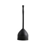 Casabella Plunger with Hideaway Caddy - Toilet Plunger and Caddy Combo, Tackles Tough Clogs, Hideaway Caddy, Internal Drip Tray, Ergonomic Handle