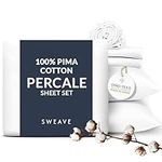 Sweave Percale Sheets Queen-100% Pi
