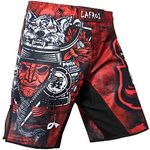 LAFROI Mens MMA Cross Training Boxing Shorts Trunks Fight Wear with Drawstring and Pocket-QJK01 (Warrior,MD)