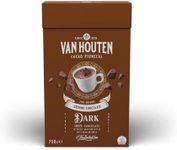 Van Houten GROUND DARK Cocoa Chocolate Drink Powder 750 G - Perfect for Hot & Cold Drinks - Makes 22 Servings - Intensely Dark and Bitter with Roasted Notes - 100% Chocolate - Vegetarian, NON-GMO