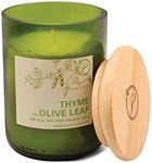 Paddywax Eco Collection Scented Soy Wax Jar Candle, 8-Ounce, Thyme & Olive Leaf